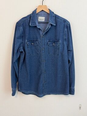 Paper Denim & Cloth Indigo Button-Front Denim Shirt